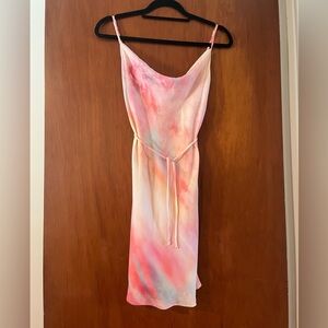 RESA mini rainbow slip dress